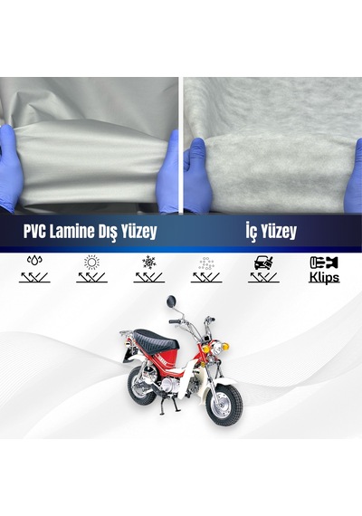 Yamaha Lb 70 Chappy Su Geçirmez Motosiklet Brandası Motor Branda
