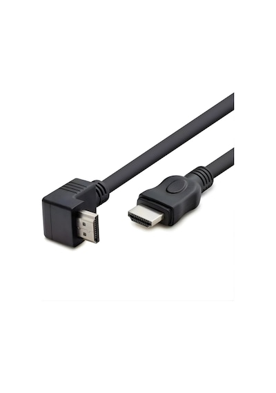 Mn314k Hdmı Kablo L Tip 1.5 Metre Pvc Siyah 4k Destekli 1.5 Metre