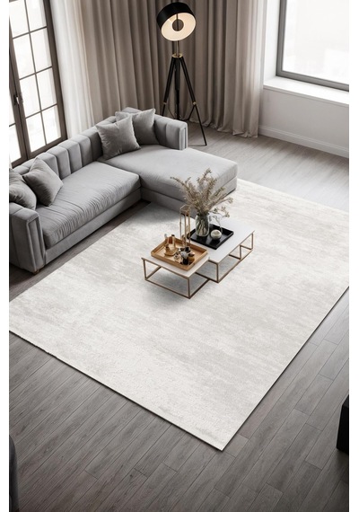 Palmi Ct002a Bej Halı Kabartma Desenli Akrilik Halı Tozuaz Salon Halısı Yatak Odası Halısı Koridor