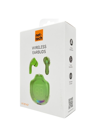 Nettech NT-BTH27 Bluetooth 5.0 Işıklı Kulak İçi Kulaklık