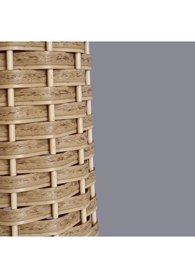 Hesya Rattan Hasır Abajur Sarı