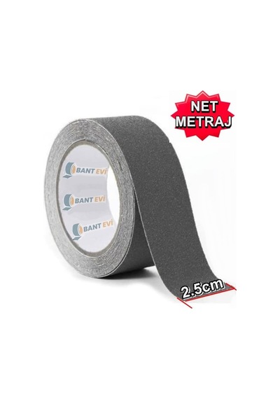 Siyah Merdiven Kaydırmaz Bant 25mmx10mt Kaymaz Bant