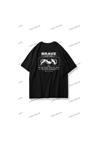 Startmore Unisex Brave Tshirt Siyah