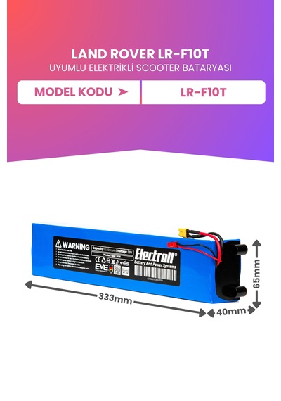 Land Rover Lr-f10t Uyumlu Batarya Maksimum Kapasite 36v 12.800mah