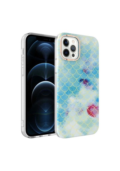 Apple Uyumlu iPhone 12 Pro Max Kılıf Zore Bella Kapak Mavi