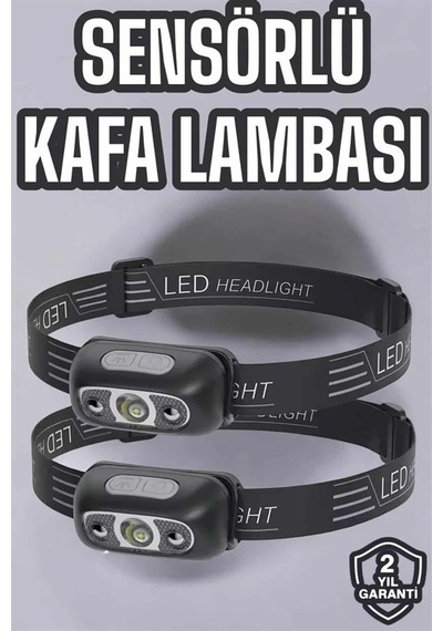 Kafa Lambası Kamp Lambası Led Işık Şarjlı Ayarlanabilir Diğer