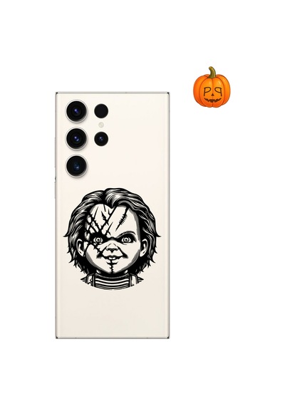 Dali Design Samsung Galaxy S23 Ultra Uyumlu Şeffaf Kılıf Horror 4 Tasarımlı