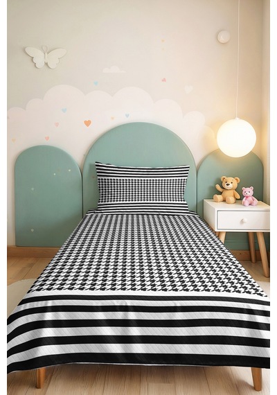 Siyah Kazayağı Geometrik Genç Odası Tek Kişilik Pike Takımı - Modern Çizgili 160x220 Cm Yatak Örtüsü Kırçıllı Misk Fısıltısı Siyah Kazayağı Geometrik Genç Odası Tek Kişilik Pike Takımı - Modern Çizgili 160x220 Cm Yatak Örtüsü Kırçıllı Misk Fısıltısı