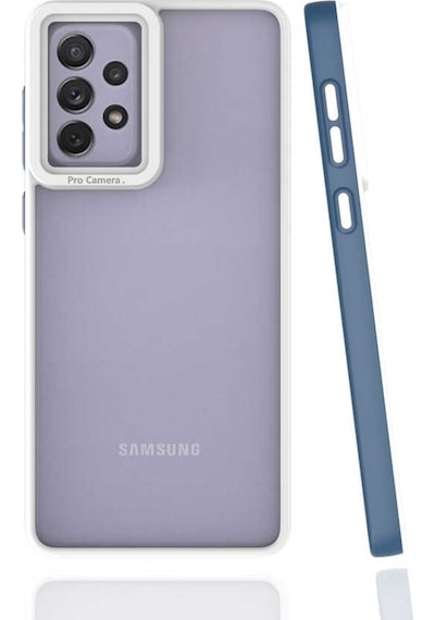 Galaxy A73 Kılıf Zore Mima Kenarları Renkli Silikon Kılıf
