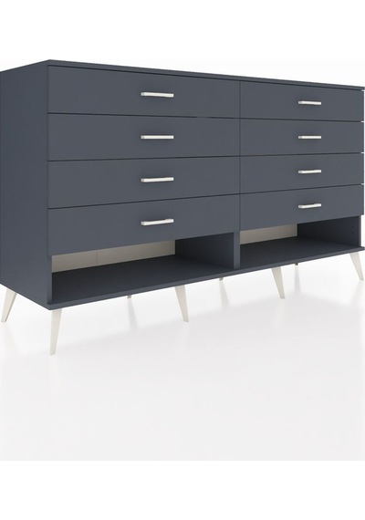 Hyperion Konsol 8 Çekmeceli 176x44x99 Antrasit-antrasit Antrasit-antrasit Hyperion Konsol 8 Çekmeceli 176x44x99 Antrasit-antrasit Antrasit-antrasit