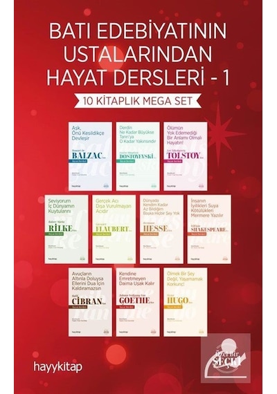Batı Edebiyatının Ustalarından Hayat Dersleri 1 (10 Kitaplık M...