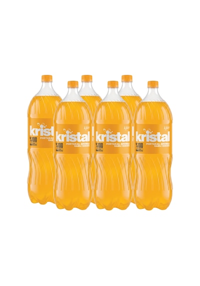 Kristal Portakal Aromalı Gazlı İçecek 2.5 L 6'lı