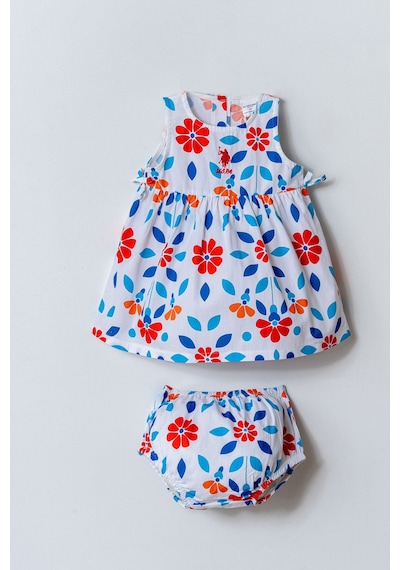 U.s. Polo Assn. Kız Bebek Beyaz Elbise 5274-50119 Beyaz