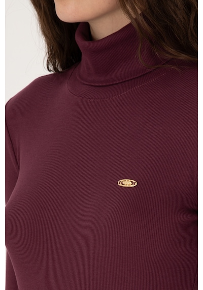 U.S. Polo Assn. Kadın Bordo Balıkçı Yaka Sweatshırt 50313430-VR177 U.S. Polo Assn. Kadın Bordo Balıkçı Yaka Sweatshırt 50313430-VR177