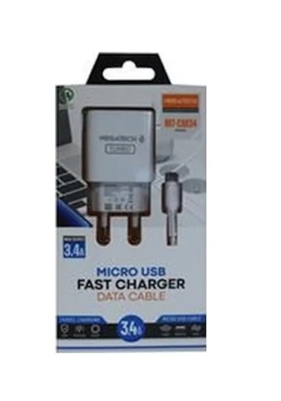 Megatech Mt-cm34 3.4 A Micro Usb Kablo+ Ev Şarj Adaptörü