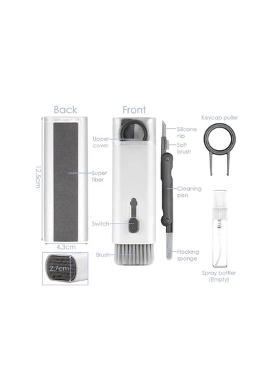 Tineke Çok Fonksiyonlu 7 Parça Airpods Klavye Ekran Kulaklık Temizleme Kiti