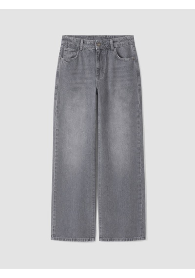 Lcw Vision Gri Straight Fit Kadın Jean Pantolon