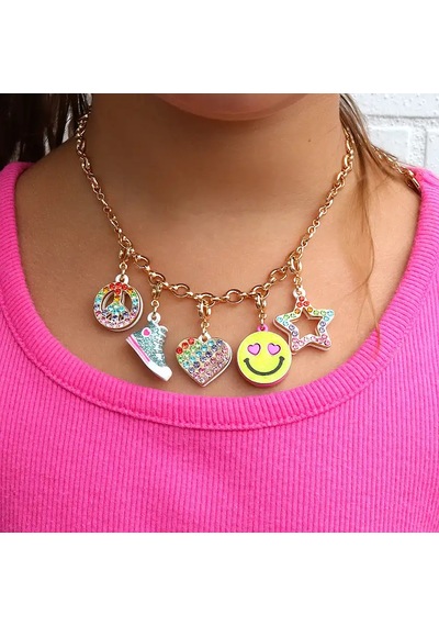 Charm It Gold Rainbow Sparkle Peace Ct02-40