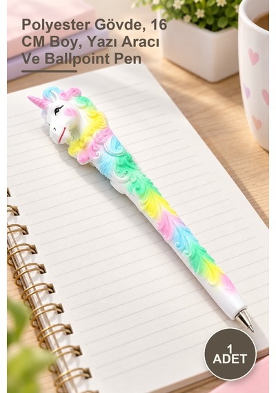 1 Adet Tükenmez Kalem Polyester Gövde, 16 Cm Boy, Yazı Aracı Ve Ballpoint Pen