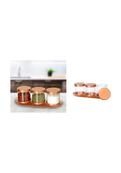Bronz Baharat Seti Lüx 3lü Set 13710974