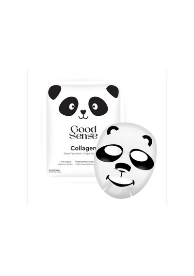 Panda Desenli Kolajen Kağıt Yüz Maskesi Yoğun Nemlendirici Anti Aging Cilt Sıkılaştırıcı