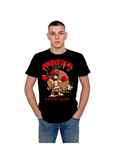 Monster Mario Bros Fight Club Dövüş Kulübü Canavar Mario Tişört Unisex T-shirt 001