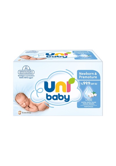 Uni Baby Yenidoğan Ve Premature Islak Mendil 3 X 40'lı - 5 Adet Tarı 5'li Set