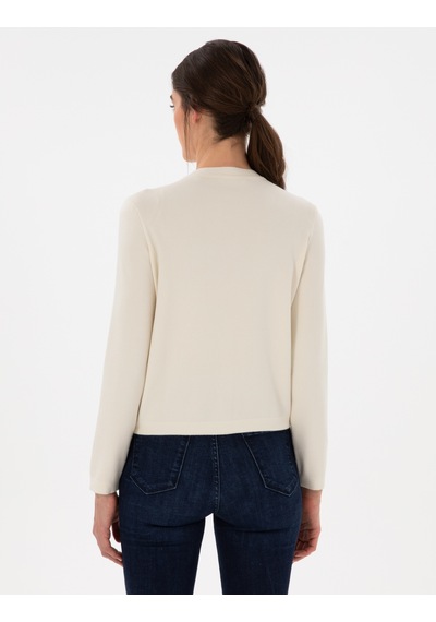 Pierre Cardin Kadın Ekru Hırka Triko 50299413-vr019 Ekru