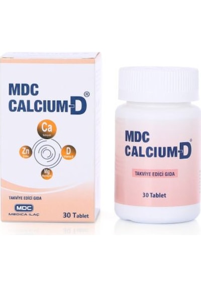 Mdc Calcium-D Takviye Edici Gıda 30 Tablet