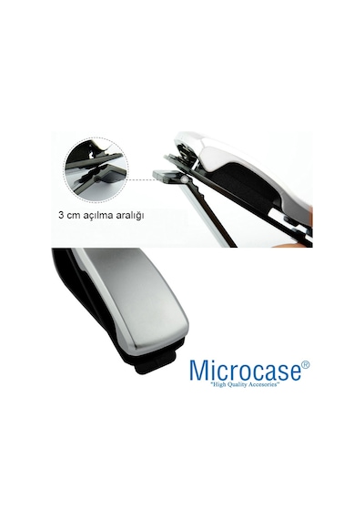 Microcase Araç Içi Mandallı Gözlük Tutucu Klips Gümüş - Al2994 (548235777)