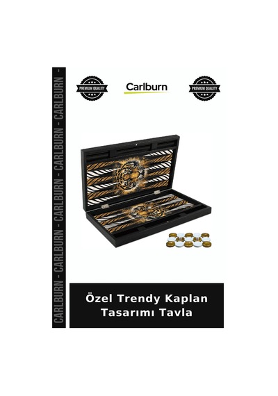 Özel Üretim Tasarım Oyun Ahşap Hediyelik Masa Set Özel Trendy Kaplan Tasarımı Tavla