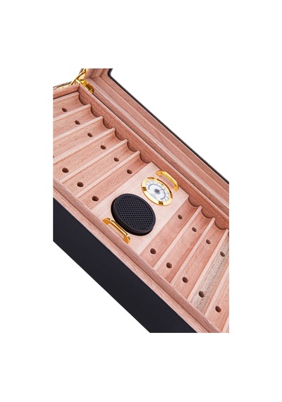 Premiumquality Tocoa Siyah Sedir Humidor Puro Kutusu - Tr8788