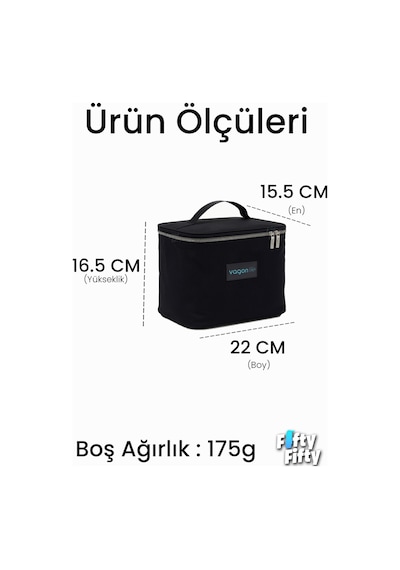 Isı Yalıtımlı Termal Yemek Beslenme Çantası Mama Taşıma Termos Çanta Sıcak Ve Soğuk Cepli -ffvgnb1062 Antrasit