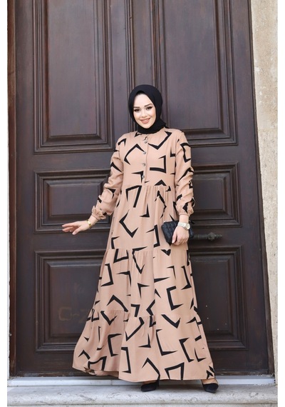 Hira Life Fashion Kadın Tesettür Mevsimlik Beli Kuşaklı Dokuma Viskon Elbise Vizon-siyah Vizon-siyah Hira Life Fashion Kadın Tesettür Mevsimlik Beli Kuşaklı Dokuma Viskon Elbise Vizon-siyah Vizon-siyah