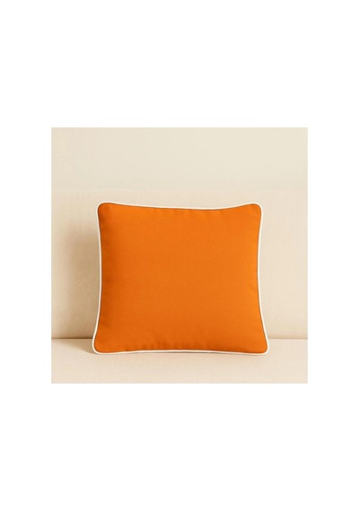 Turuncu Kırlent Kılıfı 2 Adet 45x45 Dekoratif Modern Kırlent