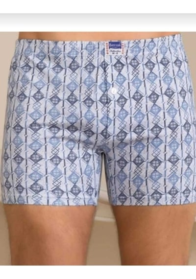 Berrak 1053 Erkek Desenli Boxer Şort 12 Li 001