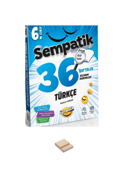 Ünlüler Karması 6. Sınıf Sempatik Türkçe 36 Haftalık Kazanım Denemeleri + Telefon Standı