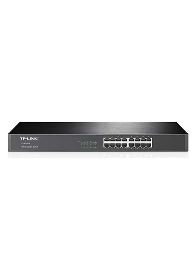 TP-LINK TL-SG1016 16 PORT 10/100/1000 YONETI  EMEZ RACK MOUNT SWI