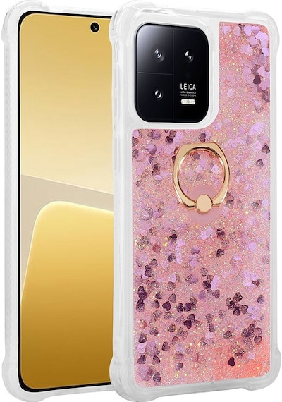 Xiaomi Mi 13 Pro Kılıf Zore Milce Simli Pullu Yüzüklü Kılıf
