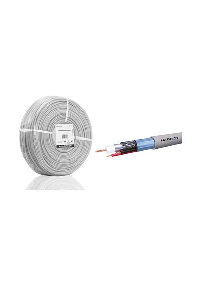 Hadron Hdx5580-250 Cctv Kablo Mini Coax Eco Cca 2x0.50 Mm 250 M Gri