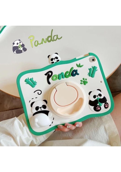 Apple Uyumlu iPad 8. Nesil 10.2" Kılıf Cute Dolls Standlı Eğlenceli 3d Karekterli Çocuk Kılıfı A2270 A2428 A2429 A2430 Kılıf