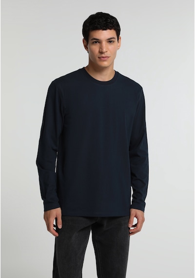 Colin's Colins Regular Fit Yuvarlak Yaka Düz Erkek Lacivert Uzun Kol Tişört Cl1082010 Q1.v2 Nav