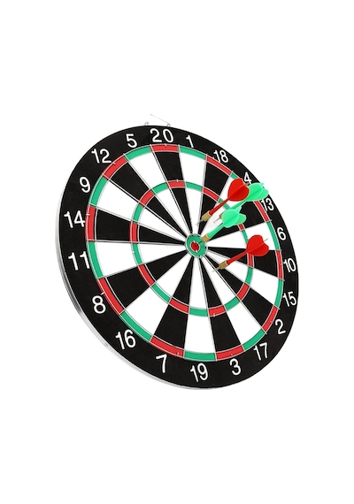Çift Taraflı Dart Tahtası Ve 4 Adet Metal Uçlu Ok 30 CM Bullseye