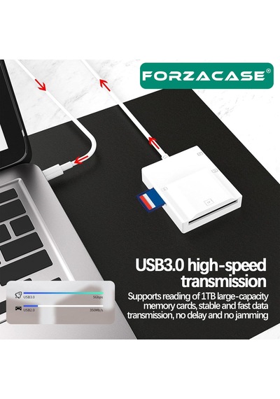 4in1 Usb To Sd / Micro Sd / Tf Kart Okuyucu Adaptör - Fc973