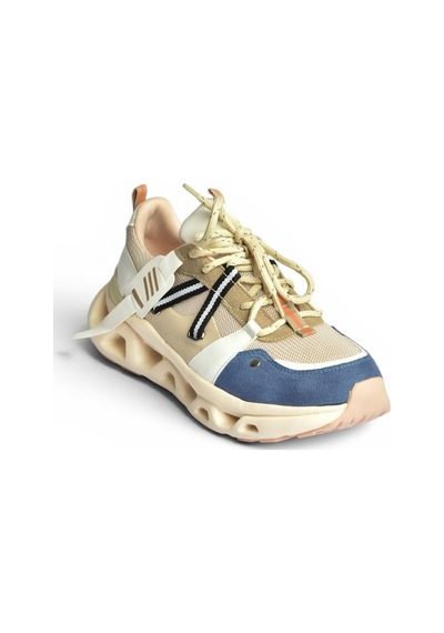Fox Shoes Y312611009 Lacivert/vizon Kalın Tabanlı Spor Ayakkabı Sneakers