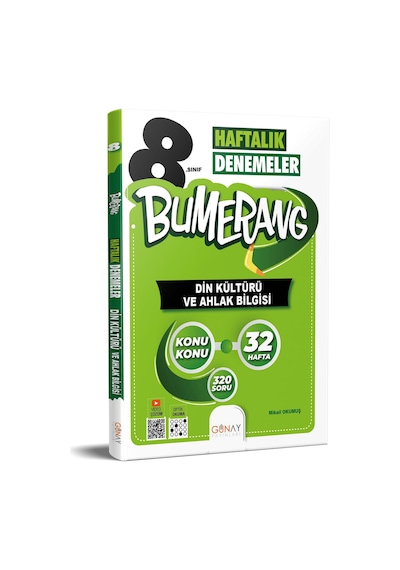 Günay 8. Sınıf Bumerang Din Kültürü Ve Ahlak Bilgisi 32 Haftalık Denemeler
