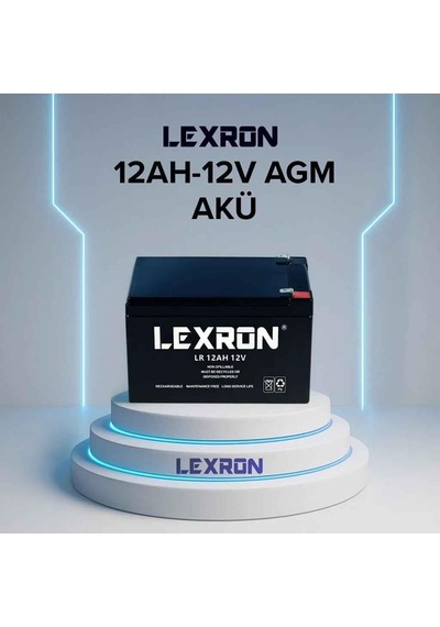 Lexron 12 Volt 12 Amper Akü -ölçüler 150 97 95 Mm. - 3.10 Kg.