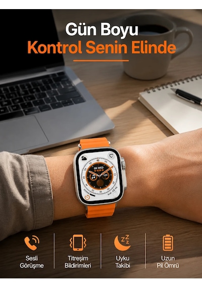 Akıllı Saat Gps Özelliği Bildirim Görme Adımsayar Sesli Görüşme Yapabilen Yeni Nesil