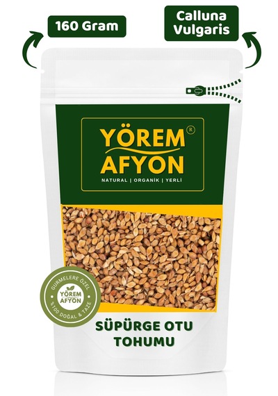 Yörem Afyon Anadolu'nun Saf Mirası Yerli Mahsul Süpürge Otu Tohumu Calluna Vulgaris 160gr.