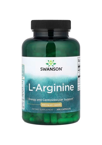 Swanson L-arginine Nitric Oxide 500 Mg 200 Capsules
